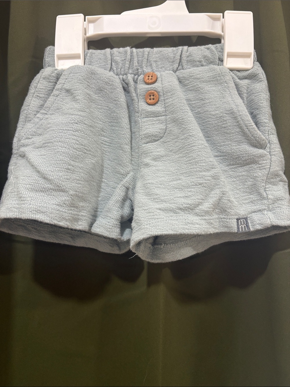 Modern Moments by Gerber Light Blue Terry Shorts - Infant